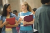 2 girls talking