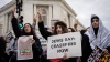 Demonstrators organized by Jewish Voice for Peace and IfNotNow rally to demand a ceasefire in Gaza on October 18, 2023 near the U.S. Capitol in Washington, DC.